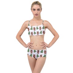 Gingerbread Krampus Layered Top Bikini Set