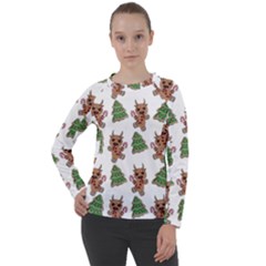 Gingerbread Krampus Women s Long Sleeve Raglan Tee