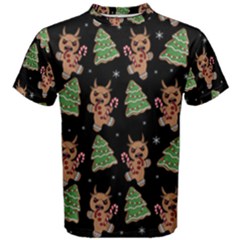 Gingerbread Krampus Men s Cotton Tee by Valentinaart