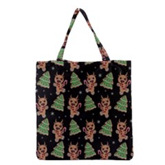 Gingerbread Krampus Grocery Tote Bag by Valentinaart