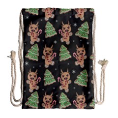 Gingerbread Krampus Drawstring Bag (large)