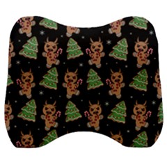 Gingerbread Krampus Velour Head Support Cushion by Valentinaart