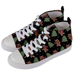 Gingerbread Krampus Women s Mid-top Canvas Sneakers