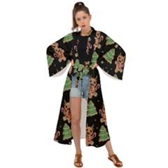 Gingerbread Krampus Maxi Kimono by Valentinaart