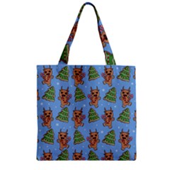 Gingerbread Krampus Zipper Grocery Tote Bag by Valentinaart