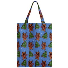 Gingerbread Krampus Zipper Classic Tote Bag by Valentinaart