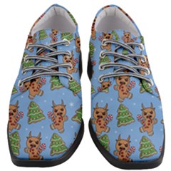 Gingerbread Krampus Women Heeled Oxford Shoes by Valentinaart