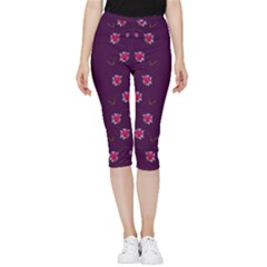 Love Is So Big In The Natures Mosaic Inside Out Lightweight Velour Capri Leggings 