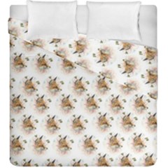 Fox Dahlia - By Larenard Duvet Cover Double Side (king Size)