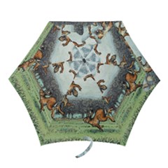 Happy Is The Hare At Morning - By Larenard Mini Folding Umbrellas