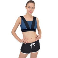 Aegean Blue - V-back Sports Bra by FashionLane