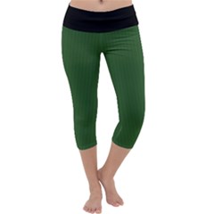 Basil Green - Capri Yoga Leggings by FashionLane