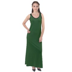 Basil Green - Sleeveless Velour Maxi Dress by FashionLane