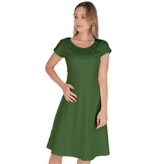 Basil Green - Classic Short Sleeve Dress by FashionLane