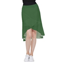 Basil Green - Frill Hi Low Chiffon Skirt