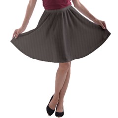 Ash Grey - A-line Skater Skirt by FashionLane