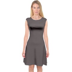 Ash Grey - Capsleeve Midi Dress