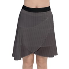 Ash Grey - Chiffon Wrap Front Skirt by FashionLane