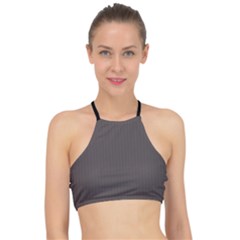 Ash Grey - Racer Front Bikini Top by FashionLane