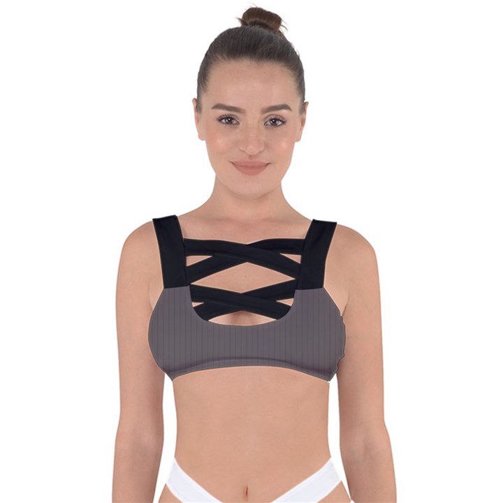 Ash Grey - Bandaged Up Bikini Top