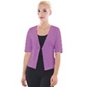 Bodacious Pink - Cropped Button Cardigan View1