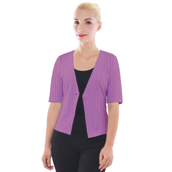 Bodacious Pink - Cropped Button Cardigan