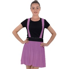 Bodacious Pink - Velvet Suspender Skater Skirt by FashionLane