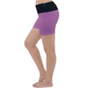 Bodacious Pink - Lightweight Velour Yoga Shorts View2