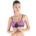 Bodacious Pink - Tie Up Cut Bikini Top View1