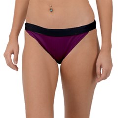 Boysenberry Purple - Band Bikini Bottom by FashionLane