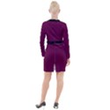 Boysenberry Purple - Button Long Sleeve Dress View2