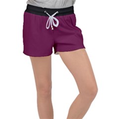 Boysenberry Purple - Velour Lounge Shorts by FashionLane