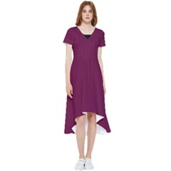 Boysenberry Purple - High Low Boho Dress