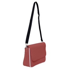 Blush Red - Shoulder Bag With Back Zipper by FashionLane