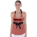 Blush Red - Babydoll Tankini Top View1