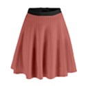 Blush Red - High Waist Skirt View1