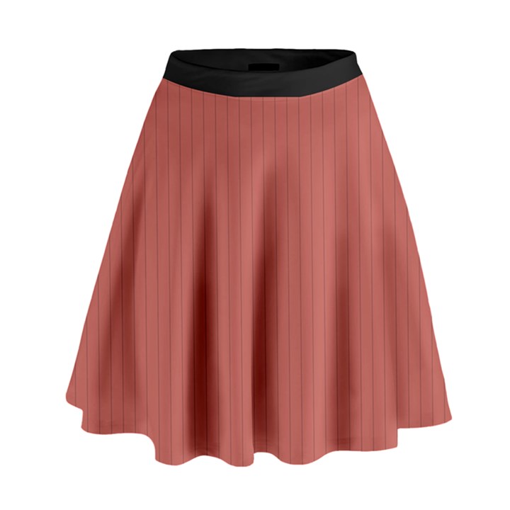 Blush Red - High Waist Skirt