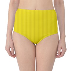 Bumblebee Yellow - Classic High-waist Bikini Bottoms by FashionLane