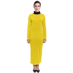 Bumblebee Yellow - Turtleneck Maxi Dress by FashionLane