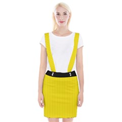 Bumblebee Yellow - Braces Suspender Skirt by FashionLane