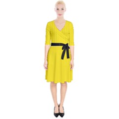 Bumblebee Yellow - Wrap Up Cocktail Dress by FashionLane