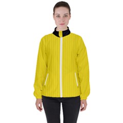 Bumblebee Yellow - Women s High Neck Windbreaker by FashionLane