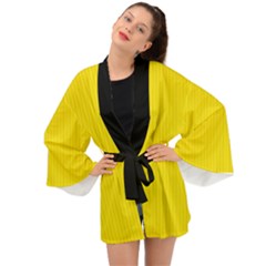 Bumblebee Yellow - Long Sleeve Kimono by FashionLane