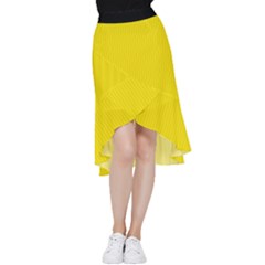 Bumblebee Yellow - Frill Hi Low Chiffon Skirt