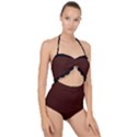 Bean Black - Scallop Top Cut Out Swimsuit View1