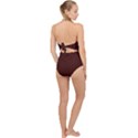 Bean Black - Scallop Top Cut Out Swimsuit View2