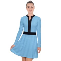 Baby Blue - Long Sleeve Panel Dress by FashionLane