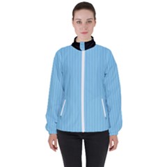 Baby Blue - Women s High Neck Windbreaker by FashionLane