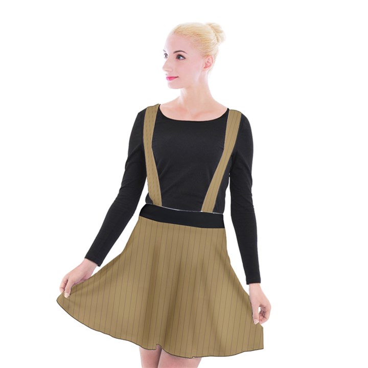 Bronze Mist - Suspender Skater Skirt