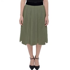 Calliste Green - Classic Midi Skirt by FashionLane